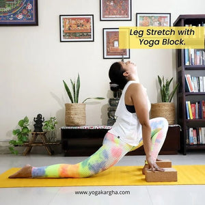 Yoga/Exercise/Fitness Cork Yoga Blocks Set - Made in India by YogaKargha