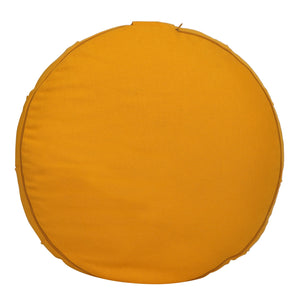 Yoga Meditation Cushion - 16 Inch Extra Large - Stockholm  | Handmade Round Zafu Pillow  |Zipped Cover |Washable| Portable - Filling Options