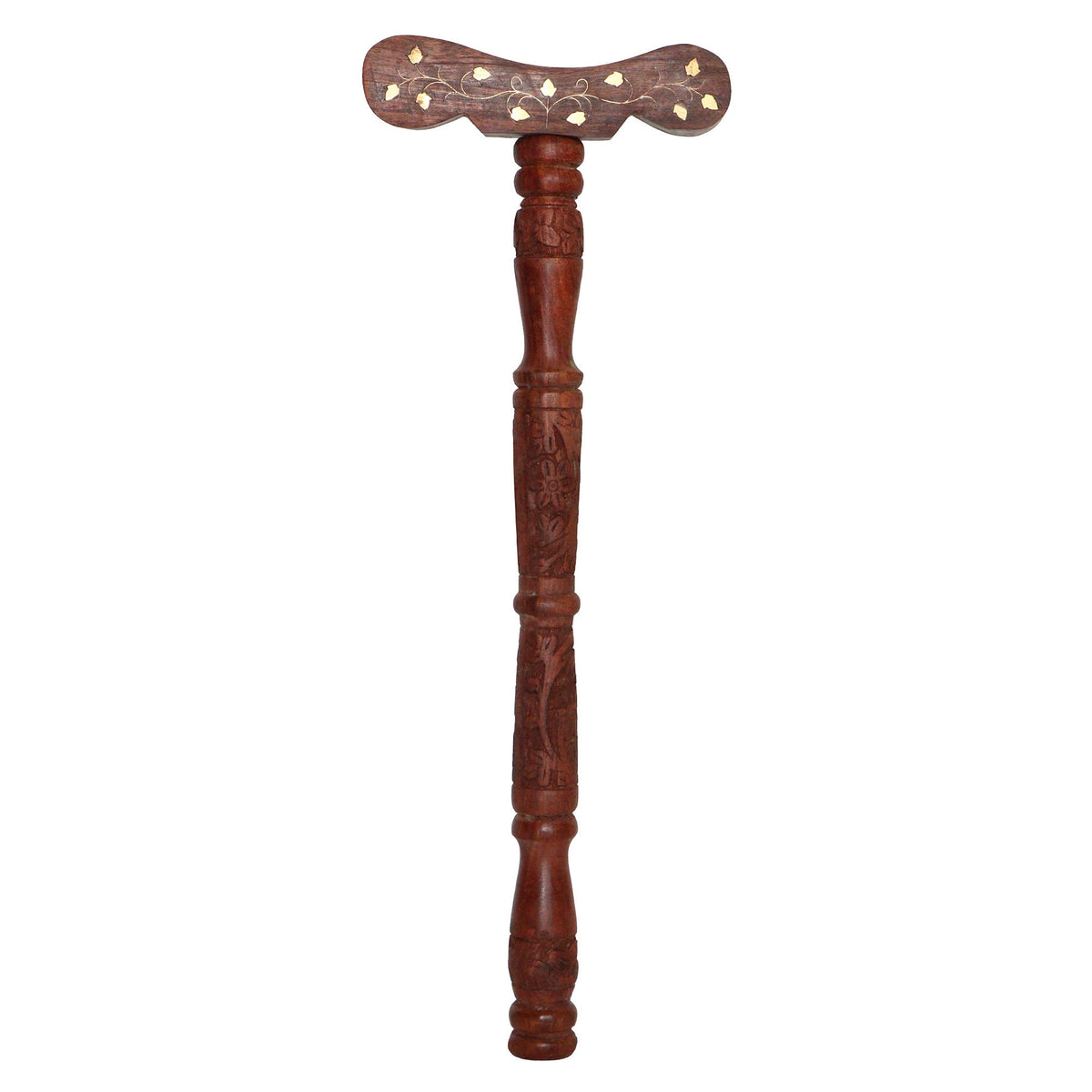 Yoga Danda, Meditation Staff, Meditation Support Staff, Meditation Stick, T shape wooden Meditation Prop, Wood Arm Rest for Meditation, Japa