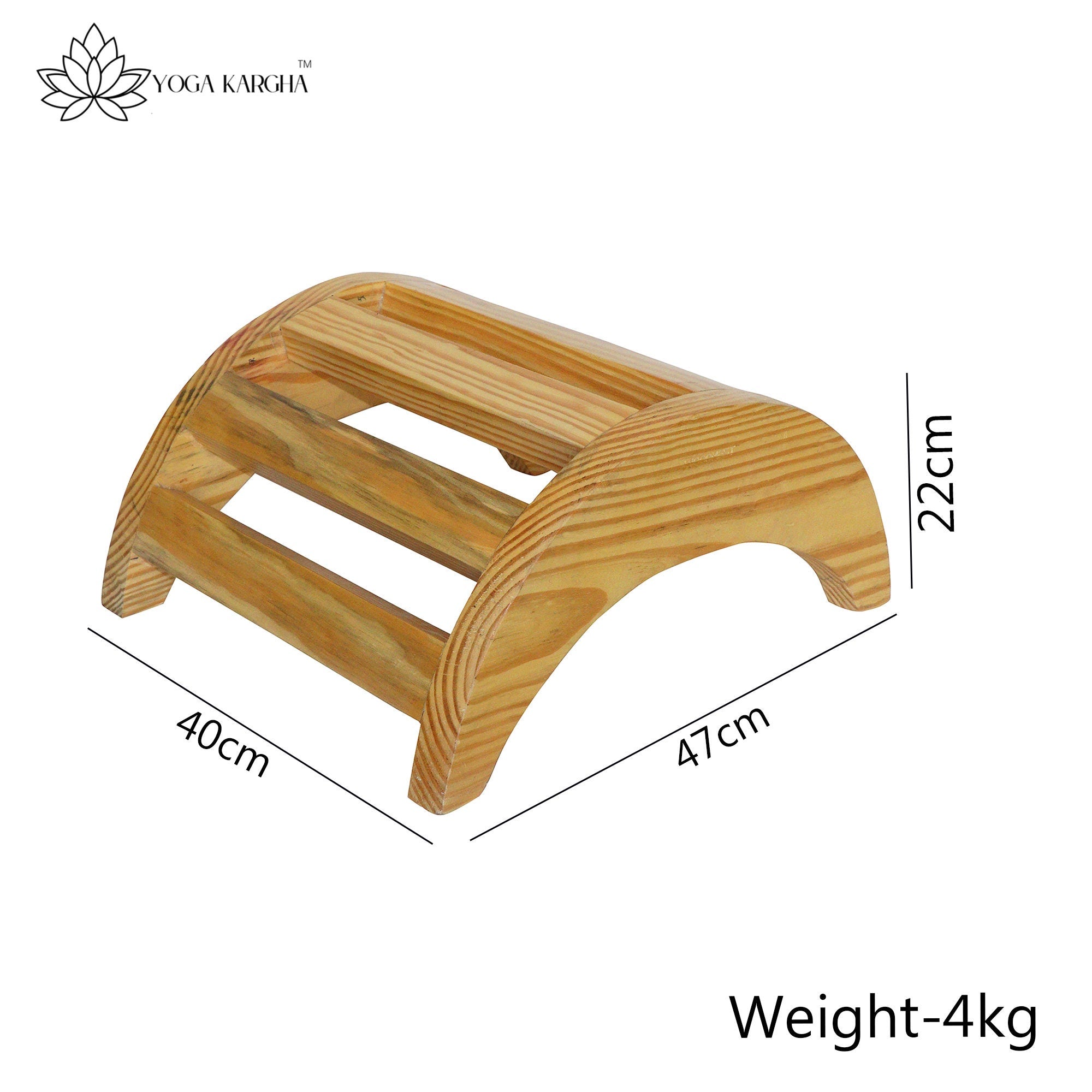 Wooden Back bending Iyengar Yoga Bench - YogaKargha