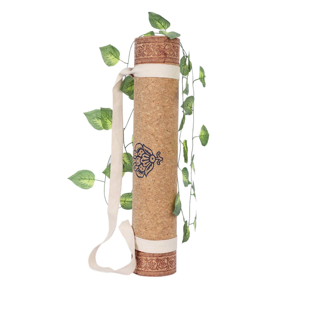 Hand Block Printed Cork Yoga Mat – Garden of Five Senses