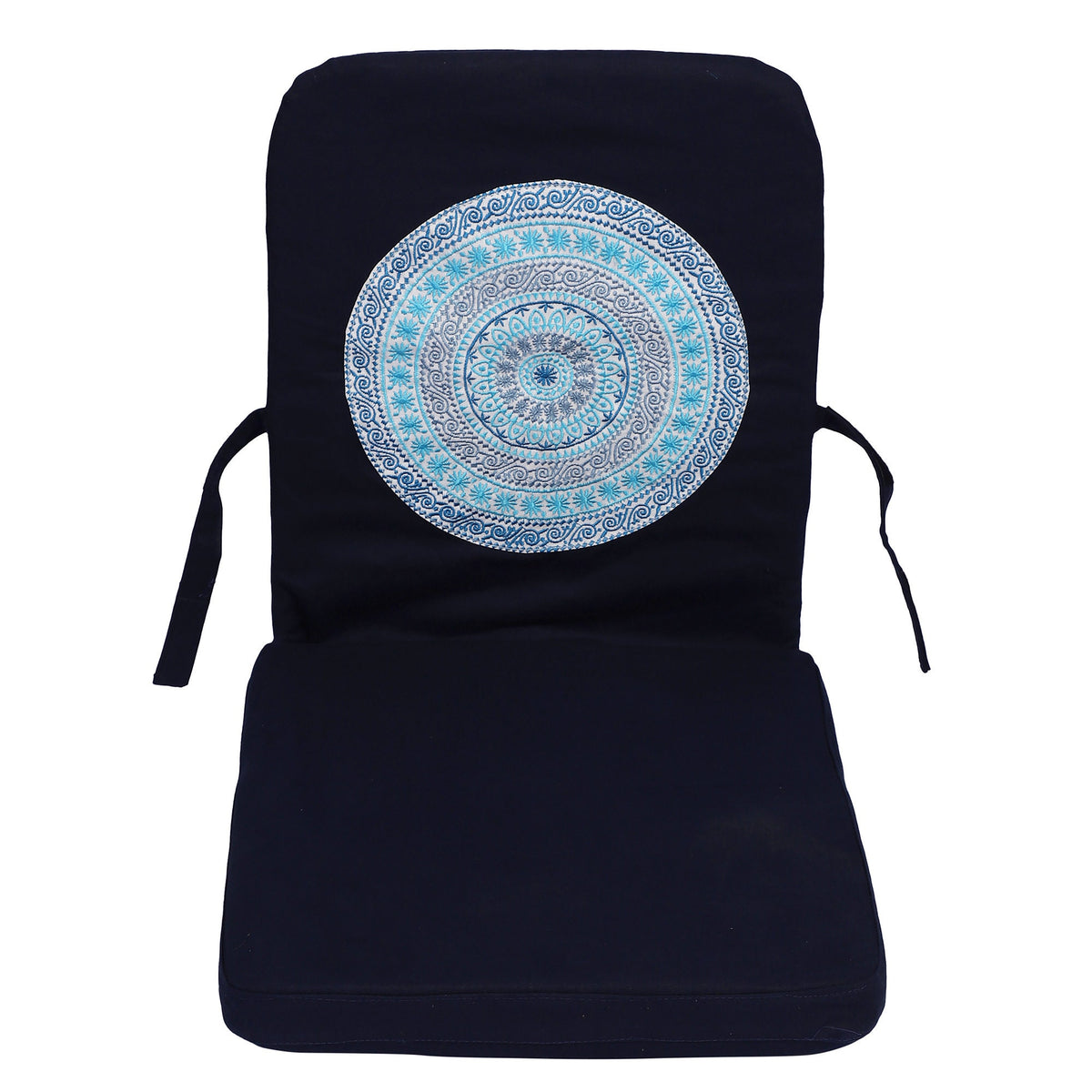 YogaKargha Foldable & Portable Meditation Chair - Kneeling, Sitting Down Chair, Ergonomic Meditation Low Seat - Indie Indigo