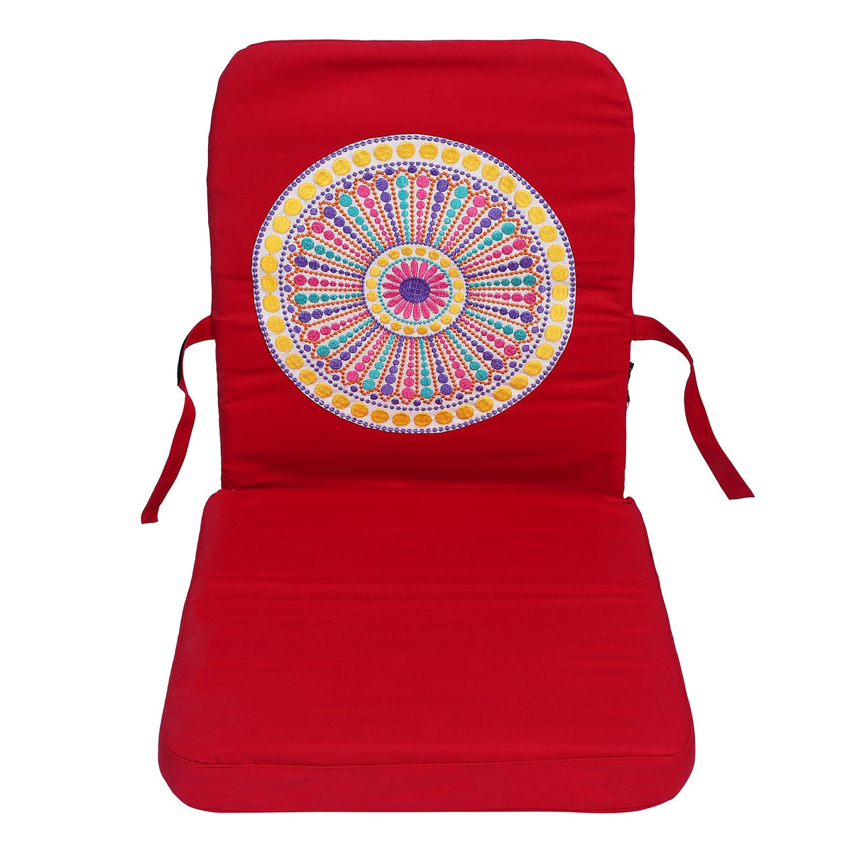 YogaKargha Foldable & Portable Meditation Chair - Kneeling, Sitting Down Chair, Ergonomic Meditation Low Seat - Fab Fuschia