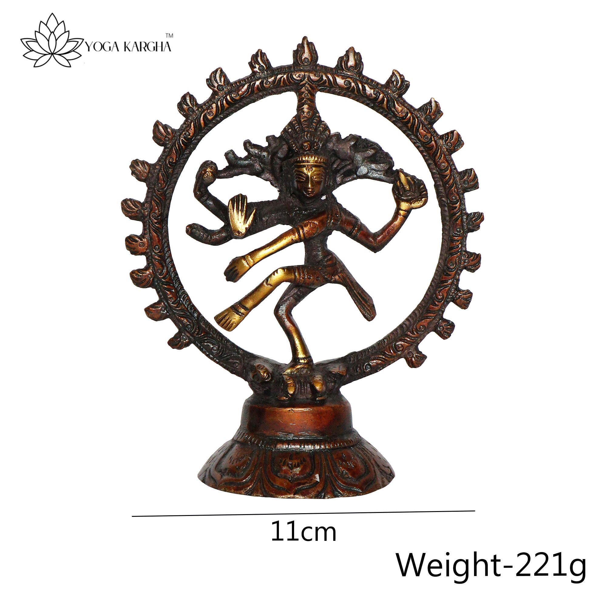 Lord Natraj, Dancing Lord Shiva Statue For Yoga Studio, Home Decor, Pooja, Prayer Altar