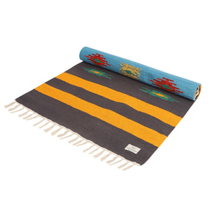 Handwoven Cotton Mat for Yoga, Meditation or Home Decor - Miami