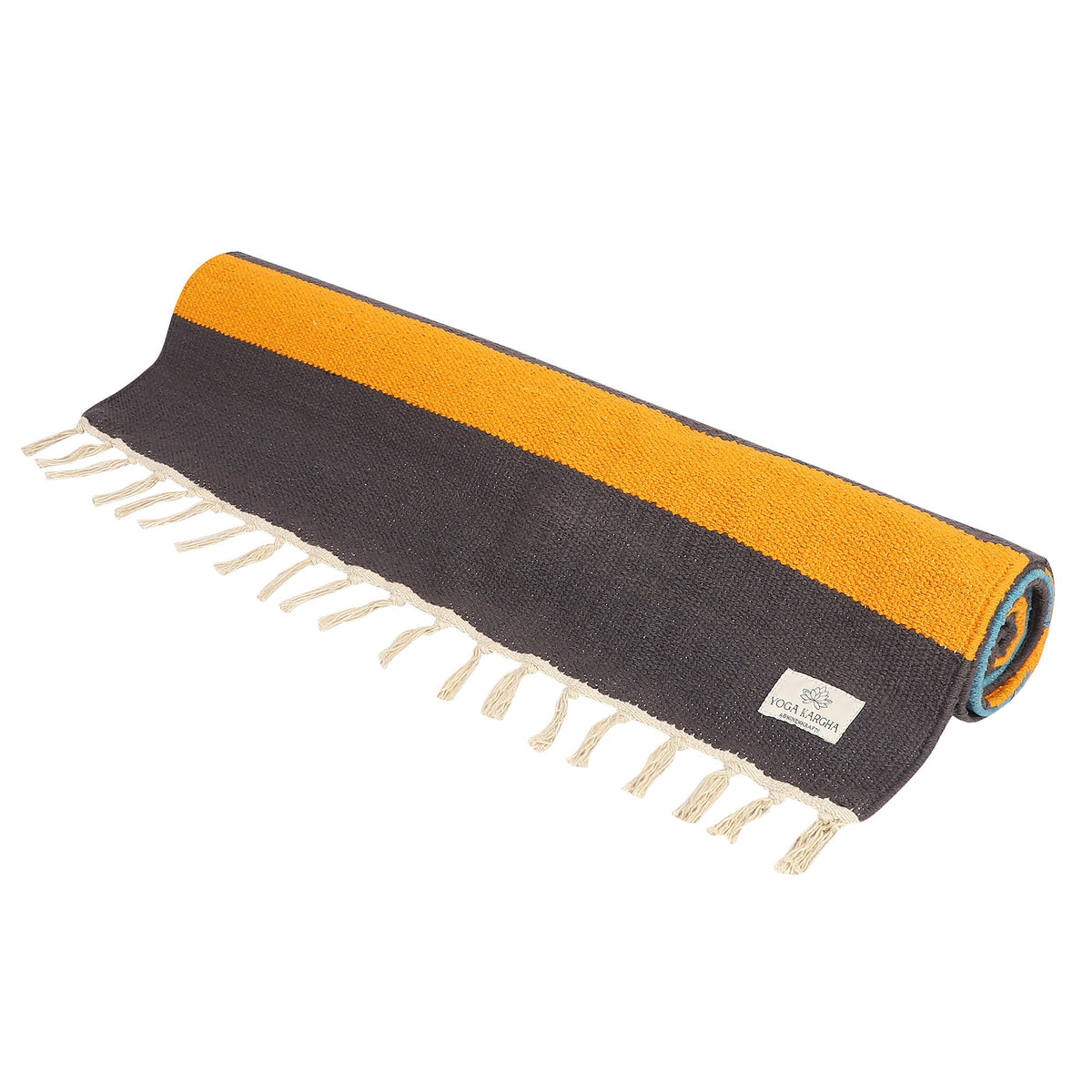 Handwoven Cotton Mat for Yoga, Meditation or Home Decor - Miami