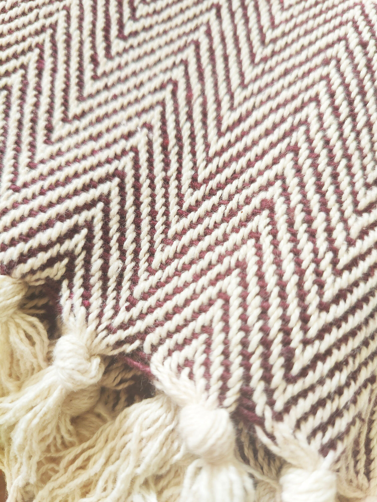 Premium Handwoven Organic Cotton Blanket (Use as bed linen OR yoga/mediation blanket) - Design: Darshan