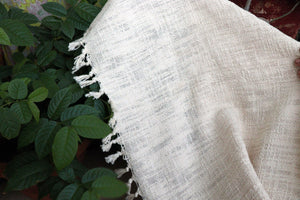Premium Handwoven Organic Cotton Blanket (Use as bed linen OR yoga/mediation blanket) - Design: Ananda